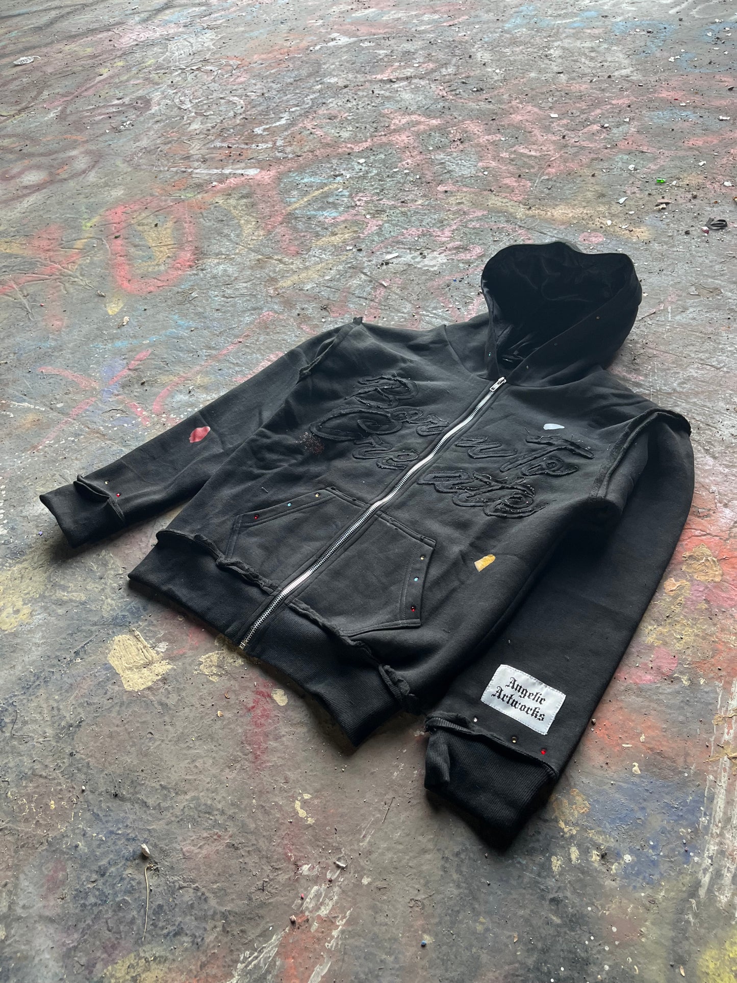 “B.T.C.” Satin Lined Hoodie